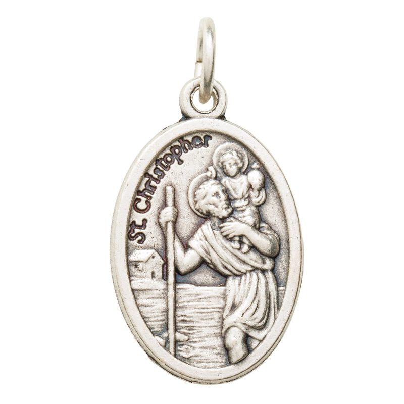 Medaglia di San Cristoforo in metallo