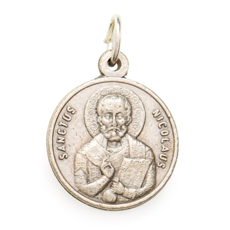 Medaglia di San Nicola in metallo