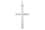 Croce martellata in argento 925