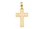 Croce traforata in argento 925 dorato