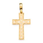 Croce traforata in argento 925 dorato