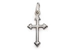Croce trilobata in argento 925