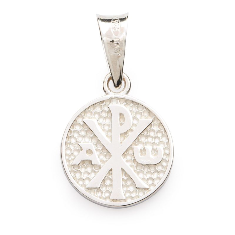 Medaglia con la Croce della Pace e Mater Ecclesiae in argento 925 e dettagli dorati
