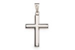 Croce classica in argento 925 e finitura liscia