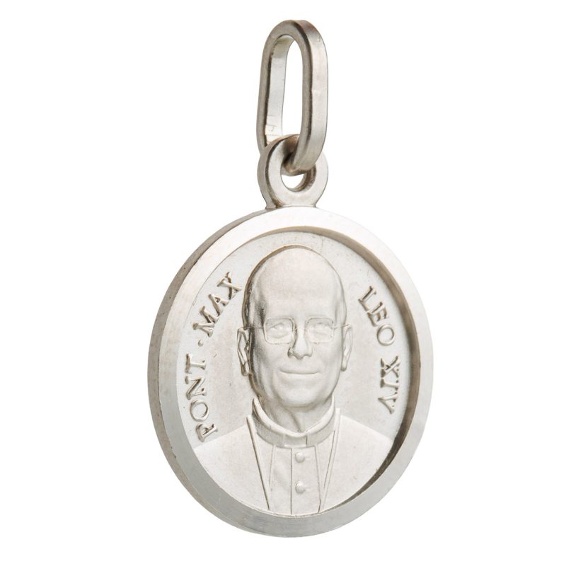 Medaglia di Papa Leone XIV in argento 925