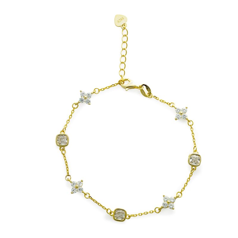 Bracciale Starlight in argento 925 dorato e zirconi