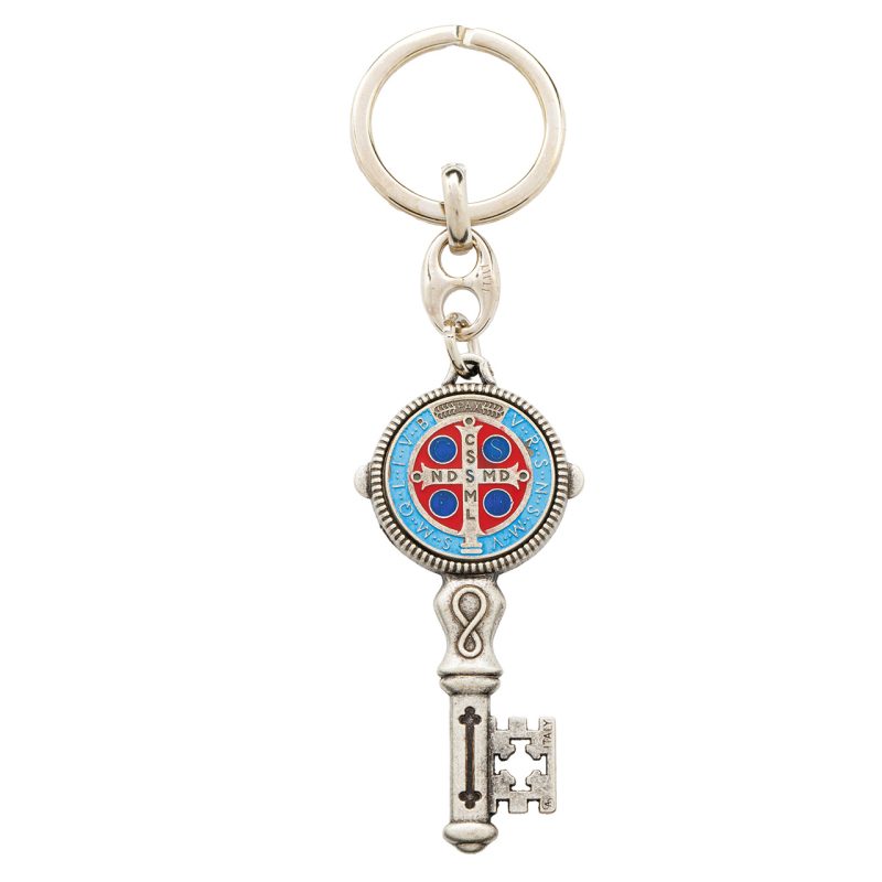 Portachiavi la Chiave del Paradiso con la Medaglia di San Benedetto