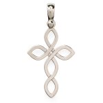 Croce traforata in argento 925 dorato