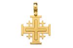 Croce di Gerusalemme in argento 925 dorato