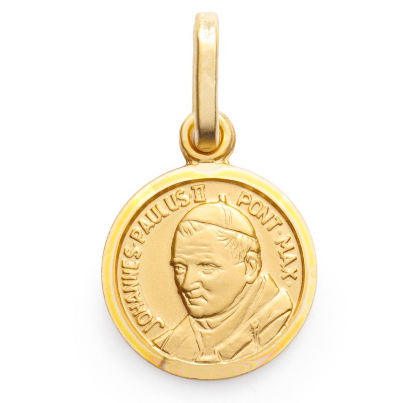 Medaglia di San Giovanni Paolo II in argento 925