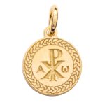 Medaglia della Croce della Pace in argento 925 dorato