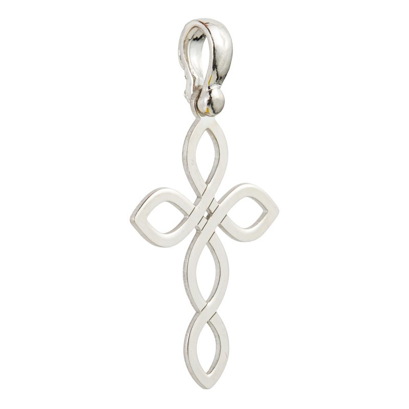 Croce traforata in argento 925 dorato