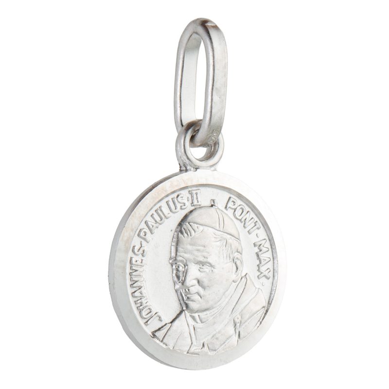 Medaglia di San Giovanni Paolo II in argento 925.