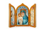 Trittico Madonna della Salute Mater Ecclesiae in legno