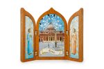 Trittico Basilica San Pietro in legno