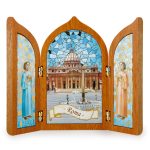 Trittico Basilica San Pietro in legno