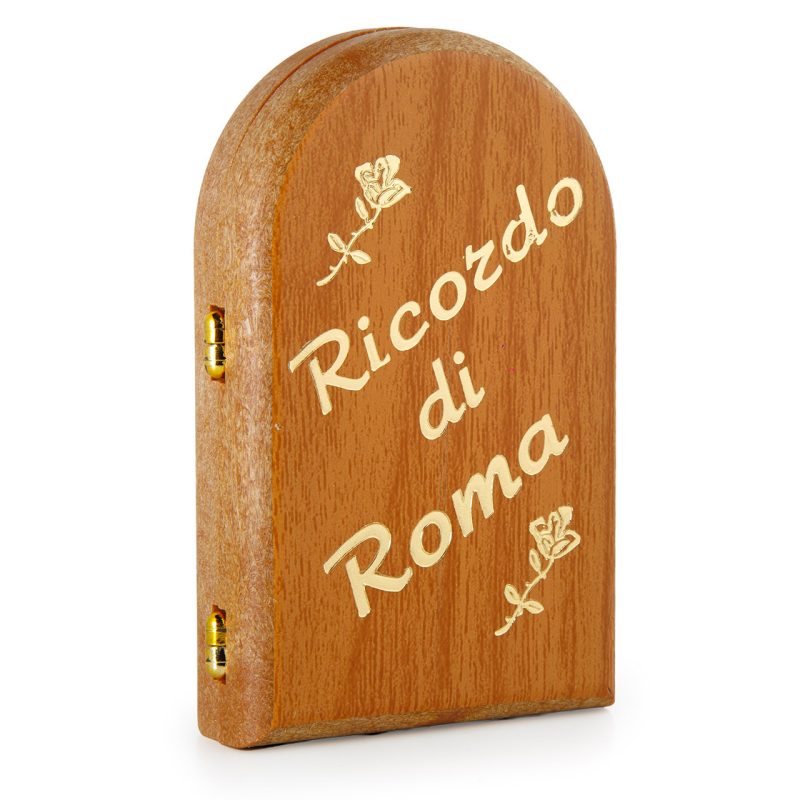 Dittico Papa Leone XIV in legno