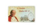 Santino plastificato multilingue San Giovanni Paolo II