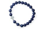 Bracciale elastico in pietra naturale Lapislazzuli