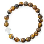 Bracciale elastico in pietra naturale Occhio di Tigre