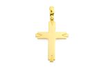 Croce stilizzata in argento 925 dorato