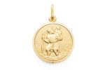 Medaglia San Cristoforo in oro 18 kt