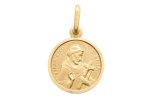 Medaglia San Francesco d'Assisi in oro 18 kt