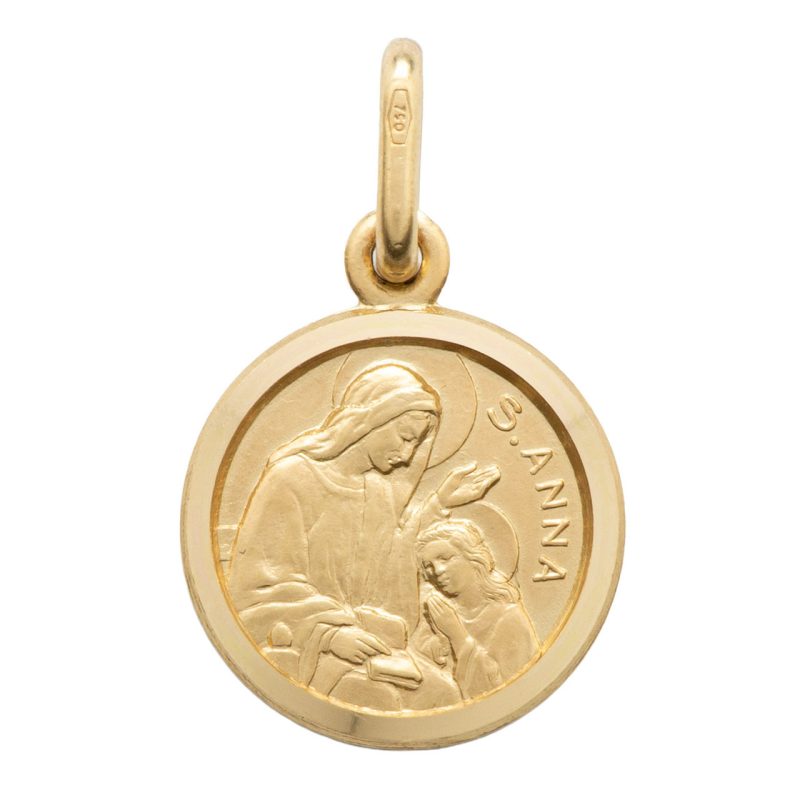 Medaglia Sant'Anna in oro 18 kt