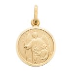 Medaglia San Raffaele in oro 18 kt