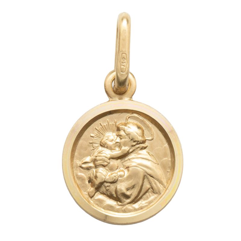 Medaglia Sant'Antonio in oro 18 kt