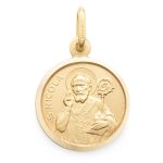 Medaglia San Nicola in oro 18 kt