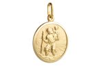 Medaglia San Cristoforo in oro 18 kt