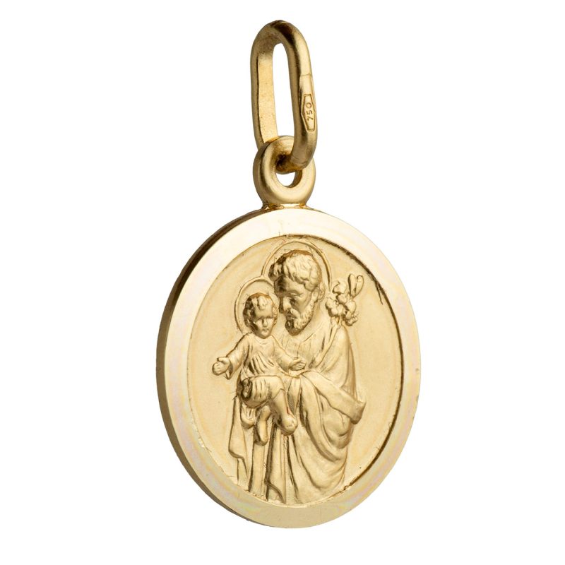Medaglia San Giuseppe in oro 18 kt