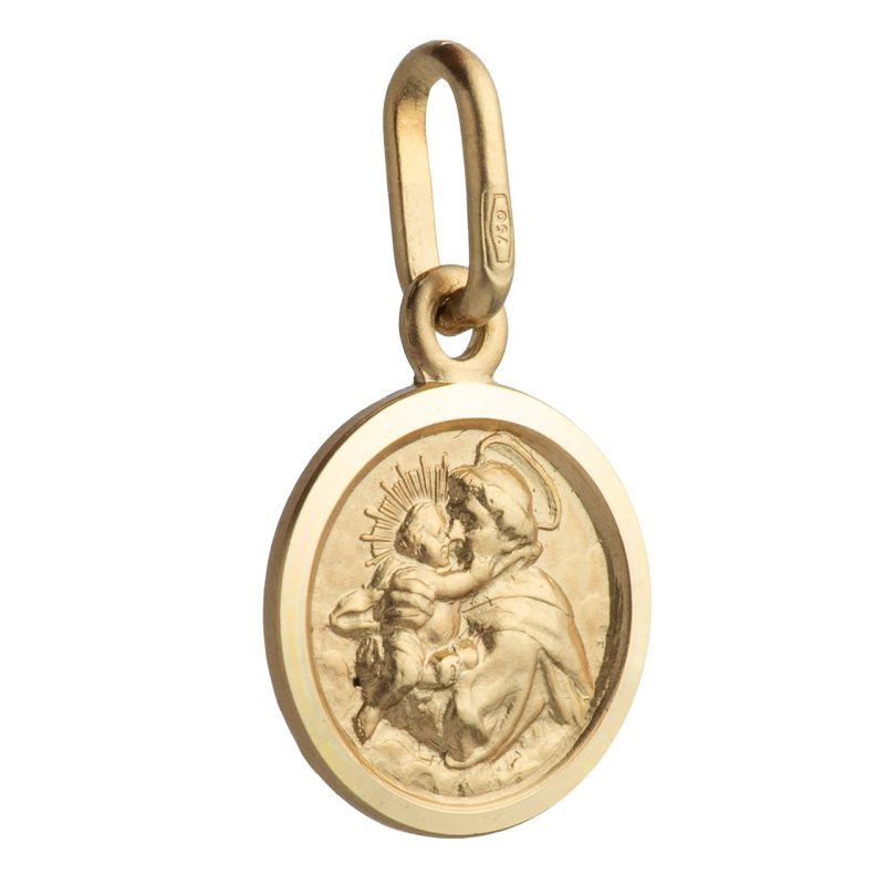 Medaglia Sant'Antonio in oro 18 kt