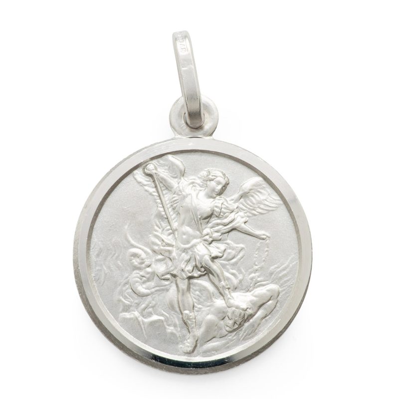 Medaglia San Michele in argento 925